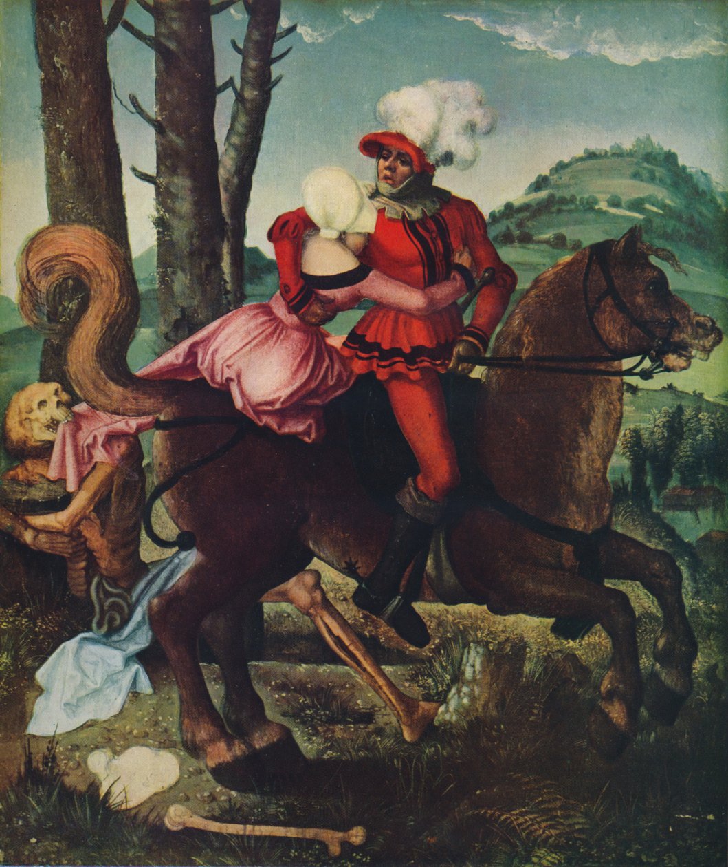骑士，少女与死亡，c1510，1939年 作者 汉斯·鲍登