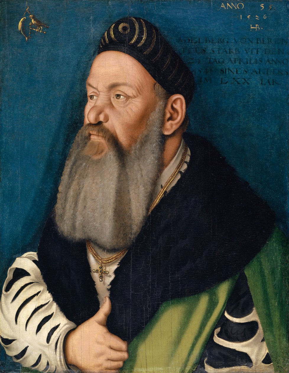 Bärenfels的阿德尔伯格三世的肖像，1526年 作者 汉斯·巴尔登·格里恩