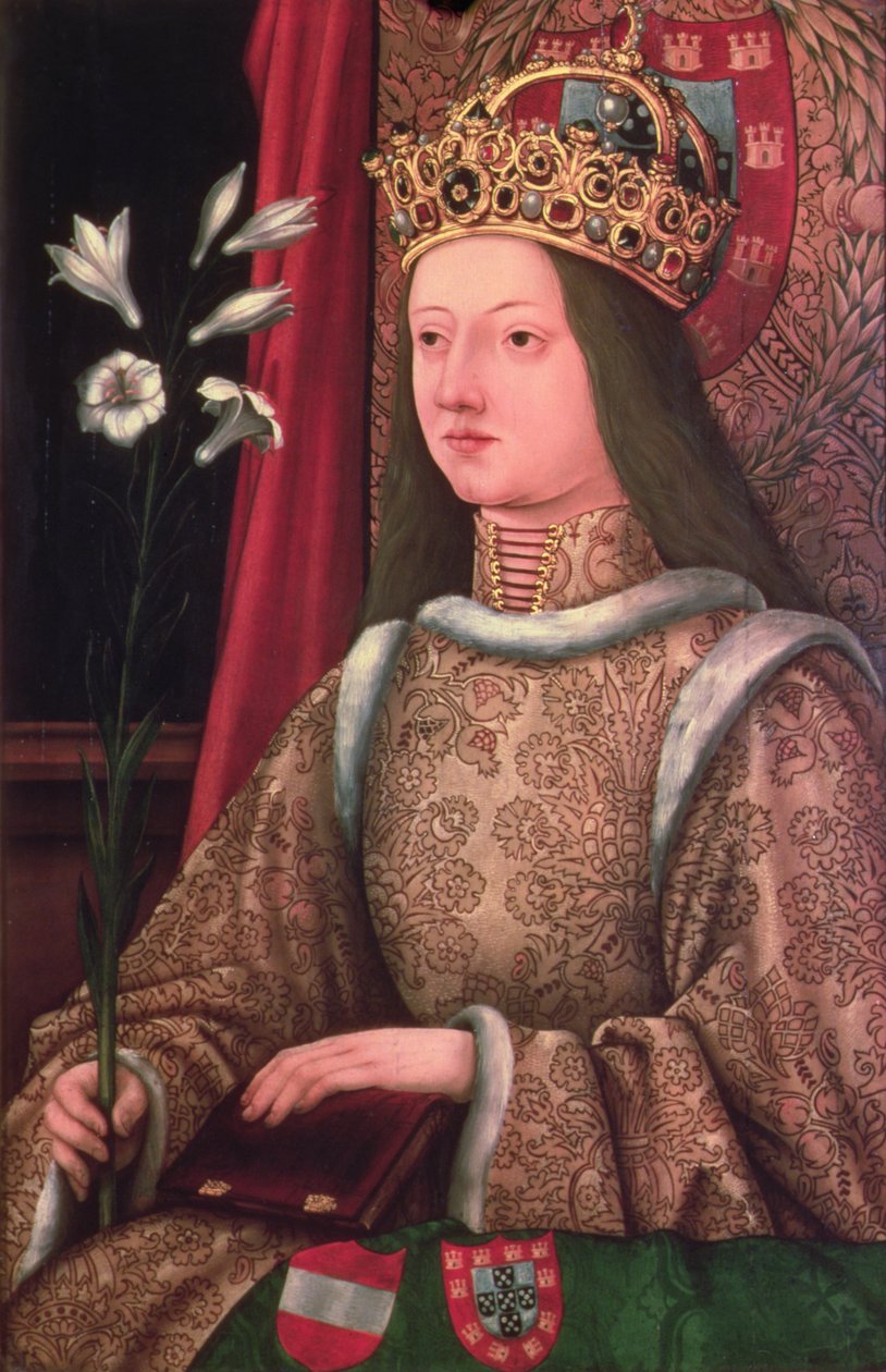 葡萄牙女王埃莉诺（143437-67）弗雷德里克三世的妻子（1415-93）（丢失的原件副本，1468（小组） 作者 汉斯·伯格克米尔