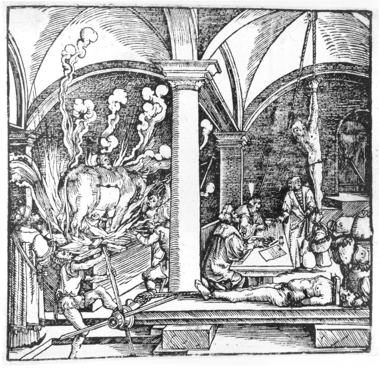 提问，插图来自Cicero Teutsch的书，奥格斯堡，1533年 作者 汉斯·伯格克米尔