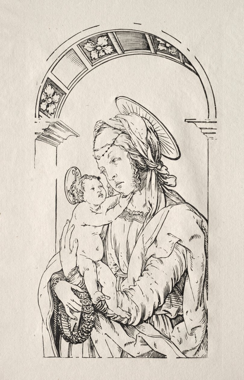 1508年，《圣母子拱门下》。 作者 汉斯·伯格克米尔
