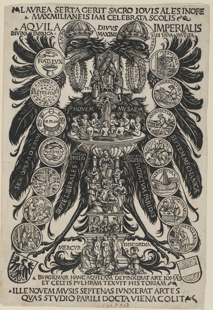 寓意深刻的帝国之鹰 作者 汉斯·布尔格米尔（Hans Burgkmair）