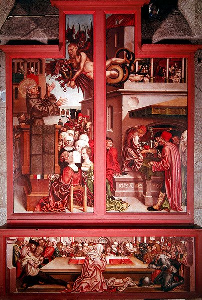 1506年圣安东尼的祭坛画 作者 汉斯·弗里斯