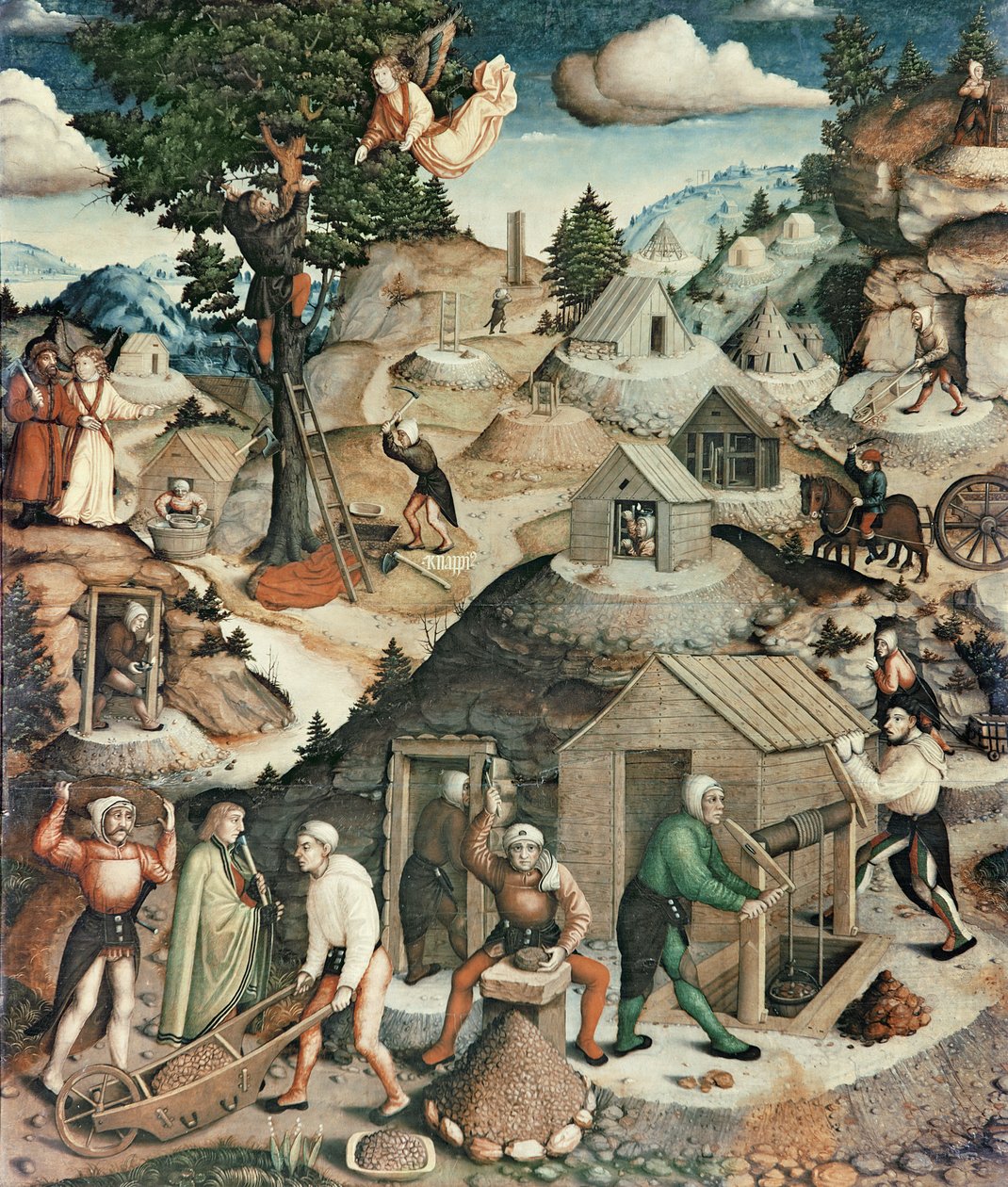 采矿景观，1521（细节308463） 作者 汉斯·黑塞