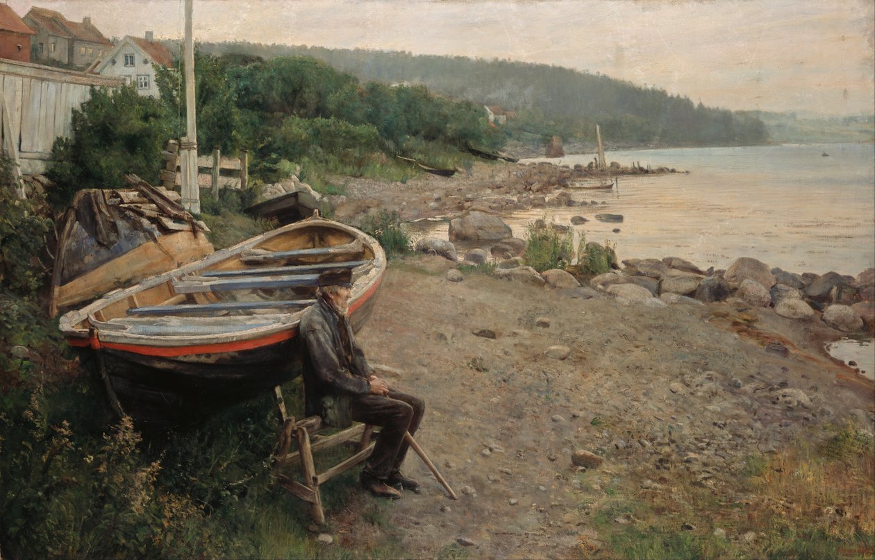 Åsgårdstrand的景色 作者 汉斯·海耶达尔