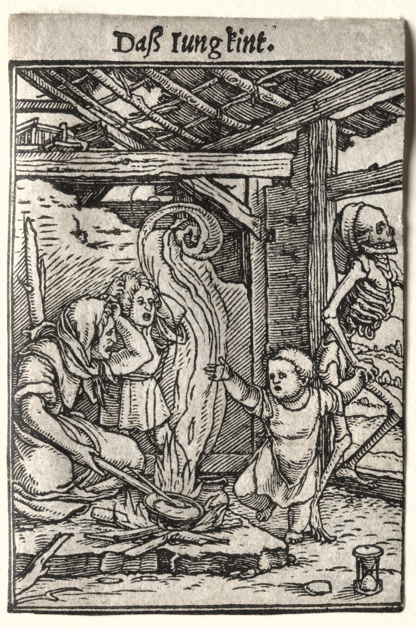 死亡之舞：儿童，c。 1526。 作者 汉斯·霍尔拜因