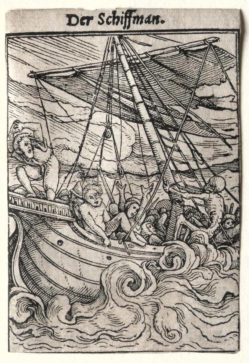 死亡之舞：水手，c。 1526。 作者 汉斯·霍尔拜因