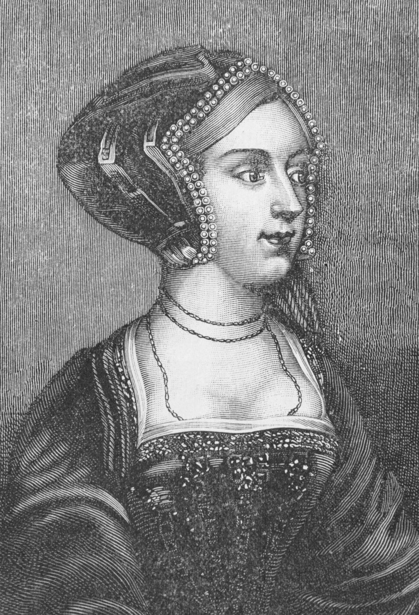 Anne Boleyn（约1507-36）英格兰亨利八世的第二位妻子（另见68049） 作者 小汉斯·霍尔拜因