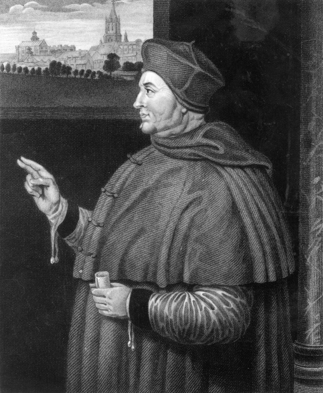 红衣主教Thomas Wolsey（雕刻） 作者 小汉斯·霍尔拜因