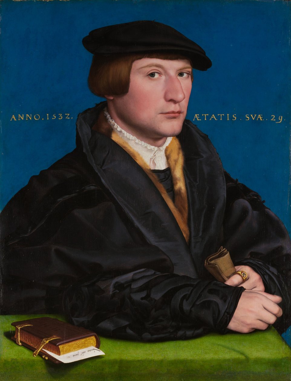 Hermann von Wedigh III（1560年去世），1532年（橡木上的油和金） 作者 小汉斯·霍尔拜因
