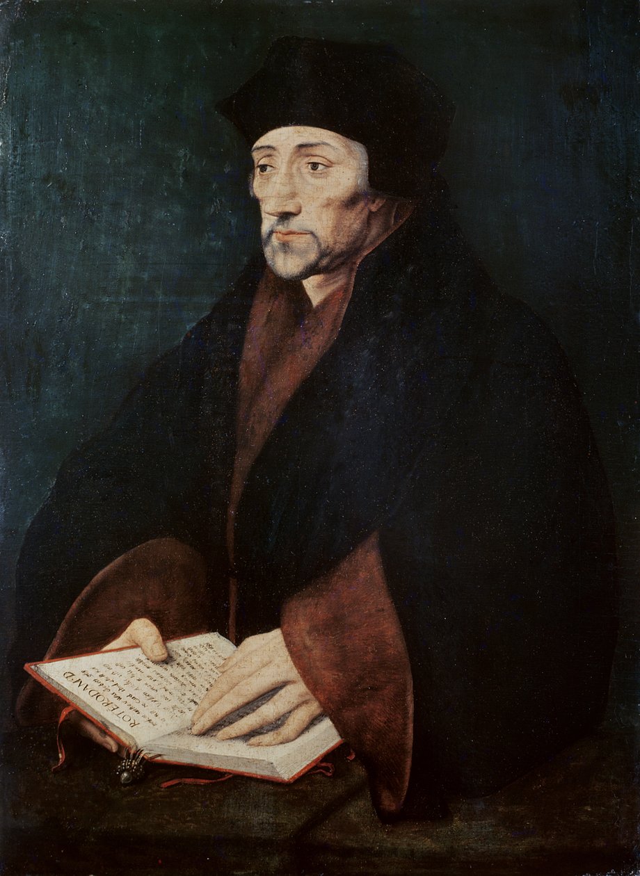 鹿特丹Desiderius Erasmus（1466-1536）的肖像 作者 小汉斯·霍尔拜因