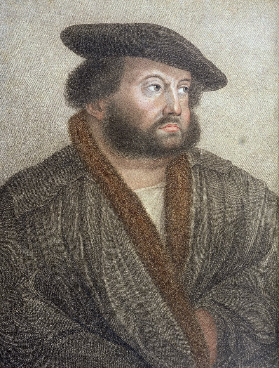 Hans Holbein（14978-1543）的肖像由Francesco Bartolozzi（1727-1815）刻 作者 小汉斯·霍尔拜因