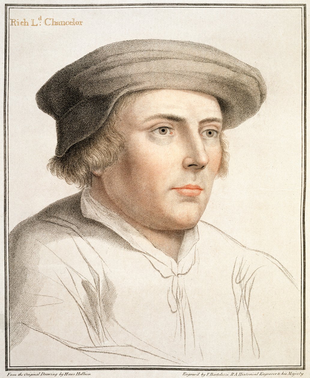 Richard Rich，第一男爵（c.1496-1567），由Francesco Bartolozzi（1727-1815）刻 作者 小汉斯·霍尔拜因