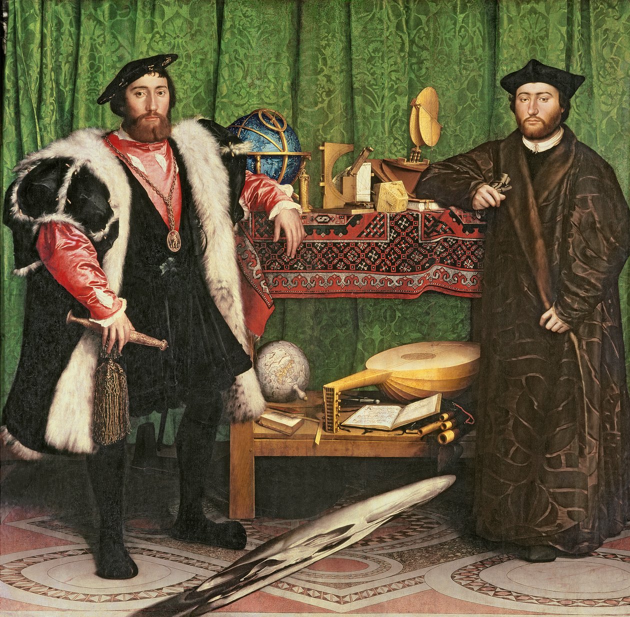 大使，1533年 作者 小汉斯·霍尔拜因