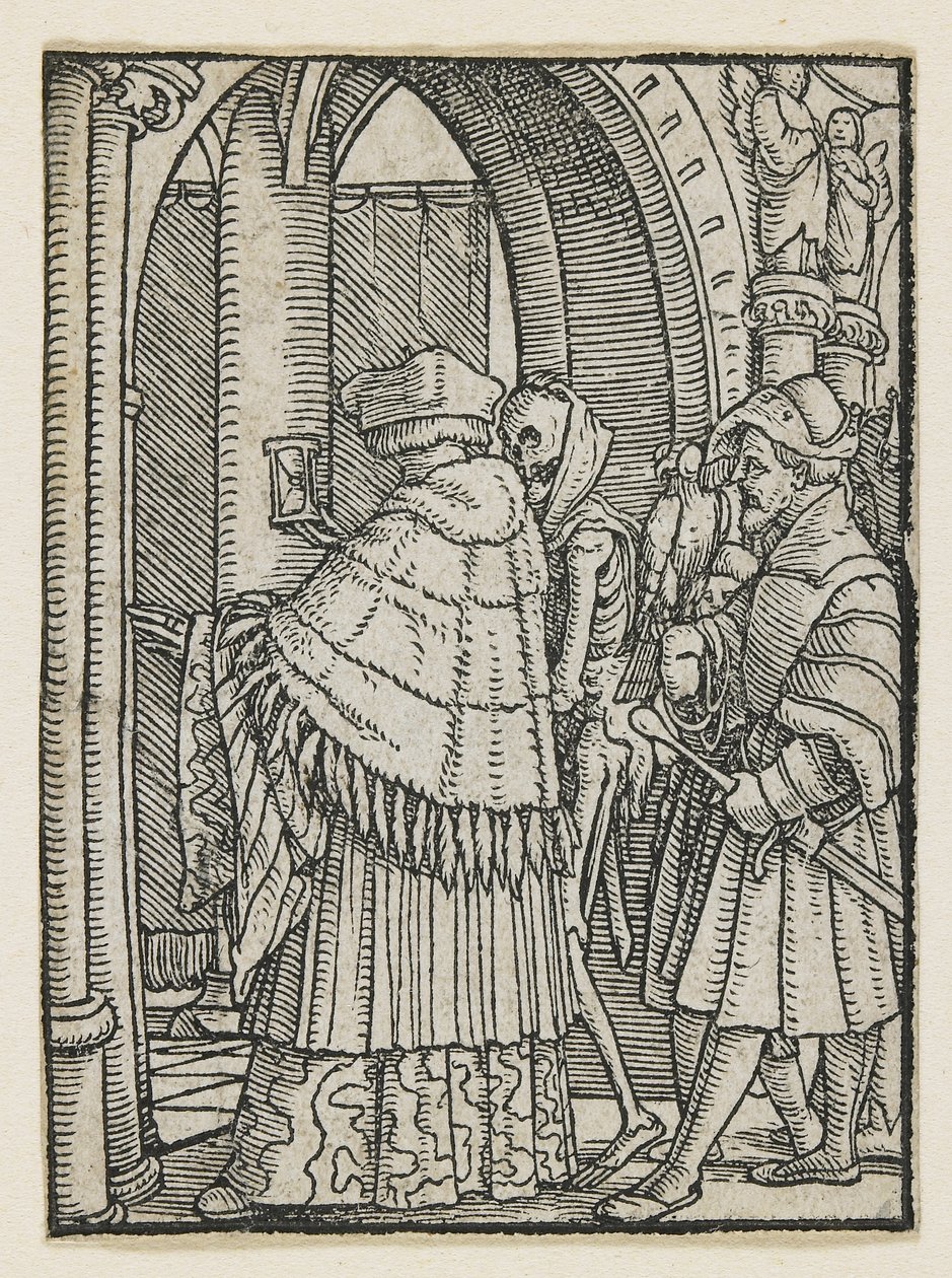 来自死亡之舞（里昂）的佳能，1538年，1523-1526 作者 小汉斯·霍尔拜因