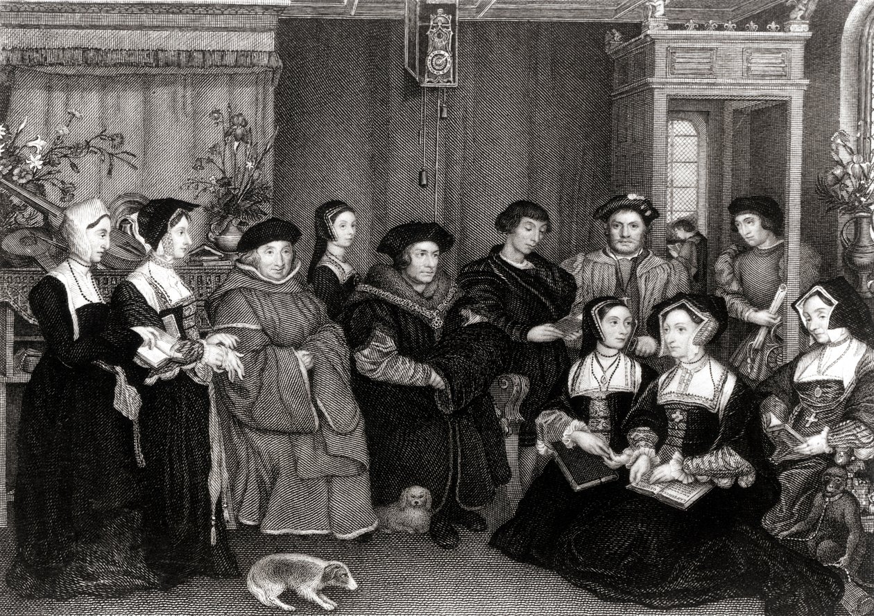 托马斯莫尔家族（1478-1535），英格兰总理 作者 小汉斯·霍尔拜因