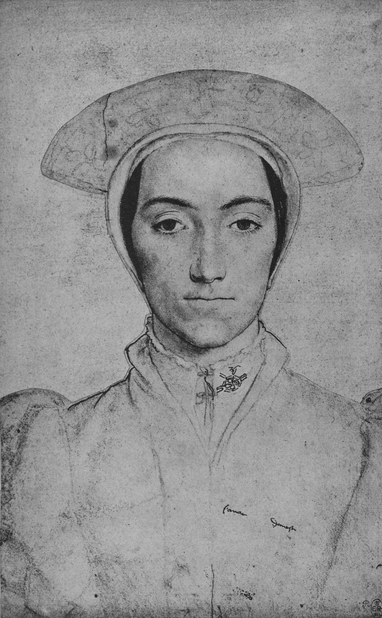 一位女士：未知，c1532-1543 1945 作者 小汉斯·霍尔拜因