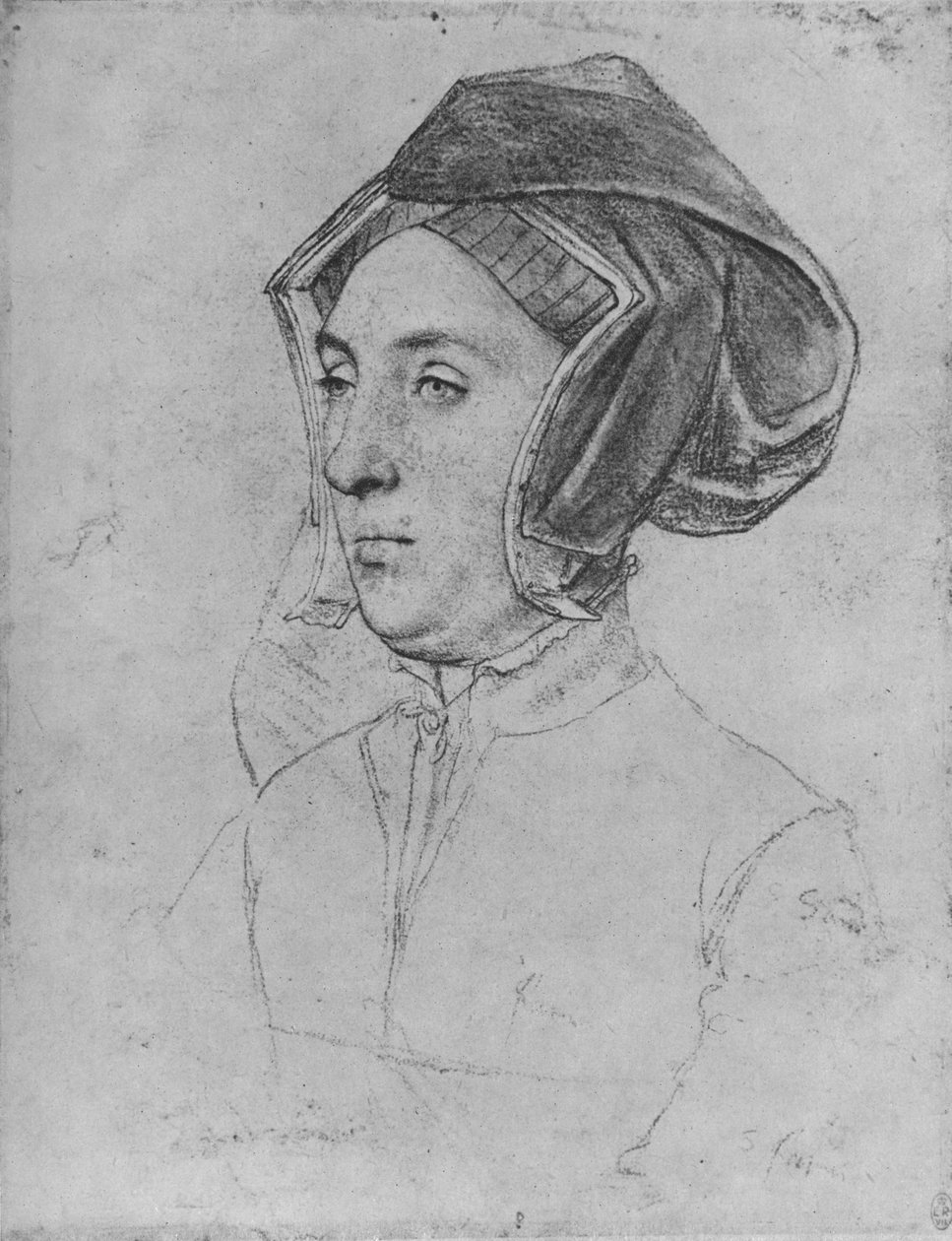 一位女士：未知，c1532-1543 1945 作者 小汉斯·霍尔拜因