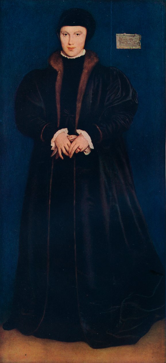丹麦的克里斯蒂娜（Christina），米兰公爵夫人，1538年 作者 小汉斯·霍尔拜因