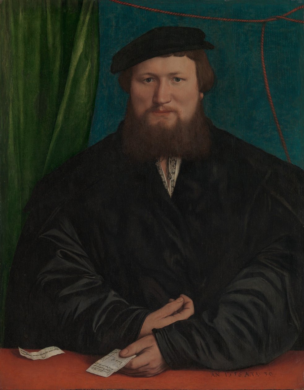 科隆的德里克·伯克（Derick Berck），1536年。 作者 小汉斯·霍尔拜因