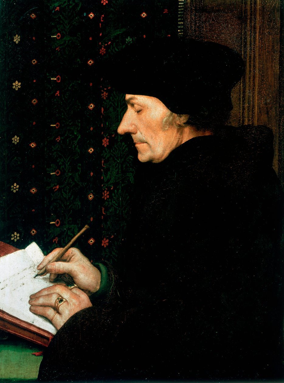 Desiderus Erasmus，荷兰人文主义者和学者，1523年 作者 小汉斯·霍尔拜因