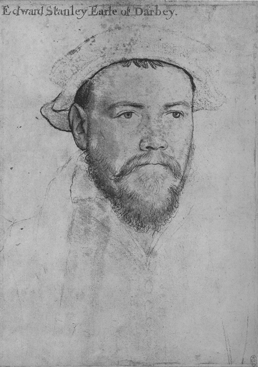 爱德华·斯坦利（Edward Stanley），德比伯爵，c1532-1543年，1945年 作者 小汉斯·霍尔拜因