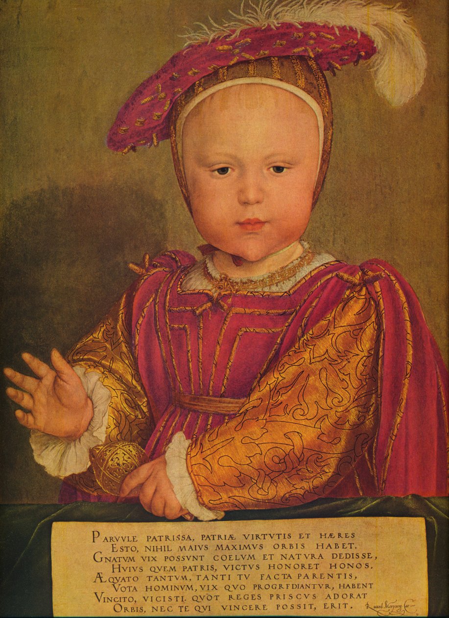 爱德华六世（Edward VI）担任威尔士亲王，c1538 作者 小汉斯·霍尔拜因