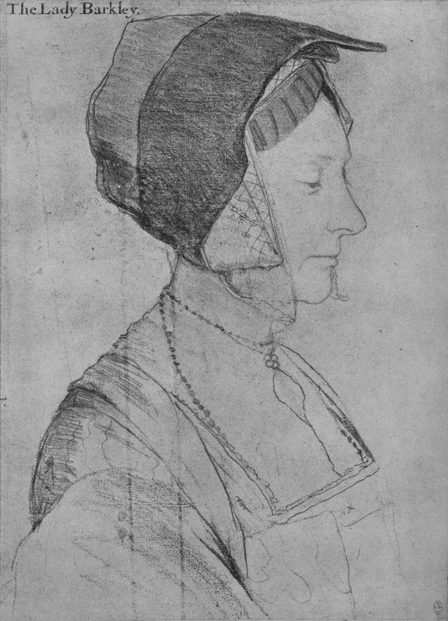 伊丽莎白（Elizabeth Dauncey），1526-1527 1945年 作者 小汉斯·霍尔拜因