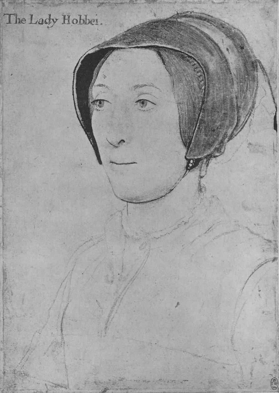 伊丽莎白·霍比（Elizabeth Hoby），c1532-1543年1945年 作者 小汉斯·霍尔拜因
