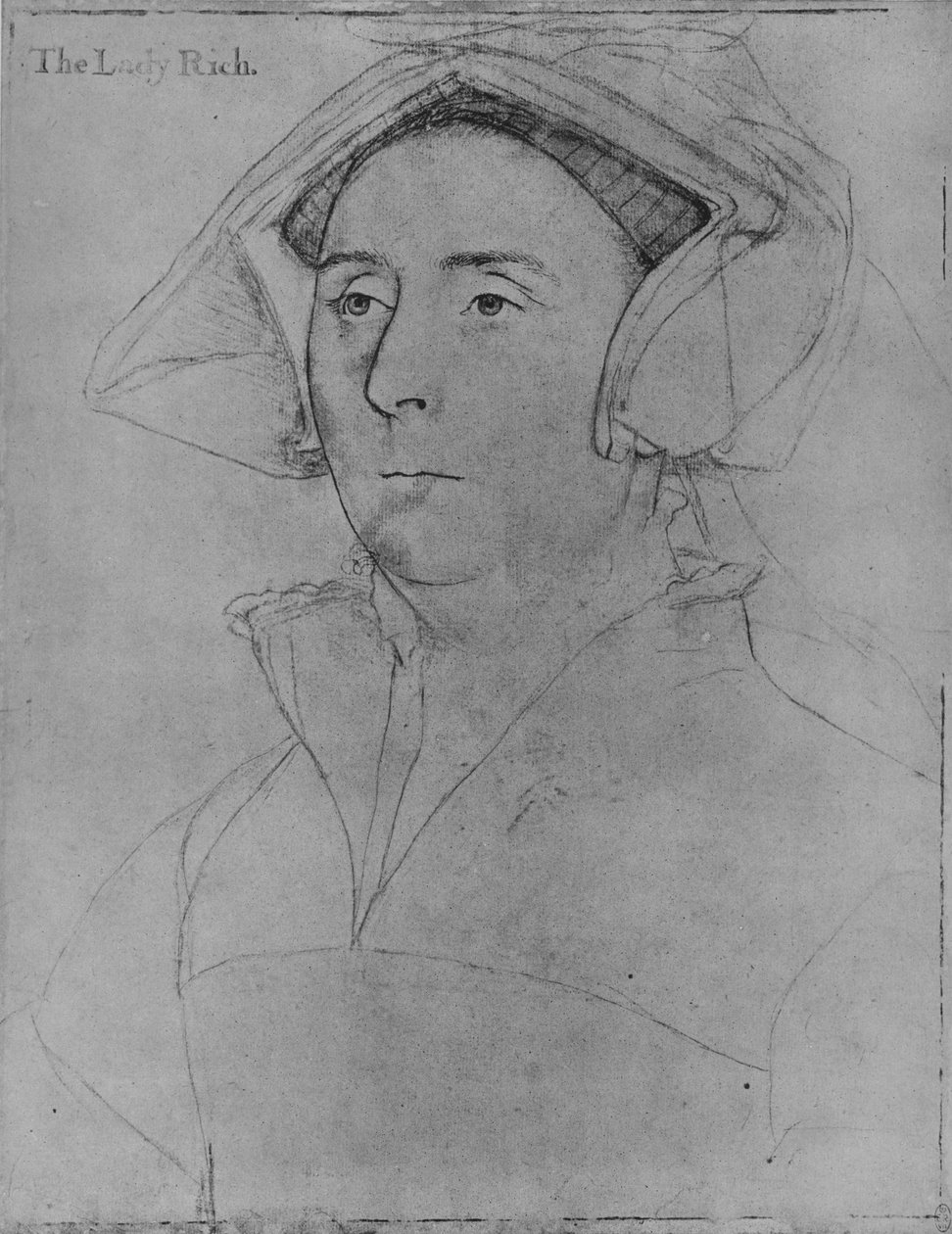 伊丽莎白·里奇夫人，c1532-1543 1945 作者 小汉斯·霍尔拜因