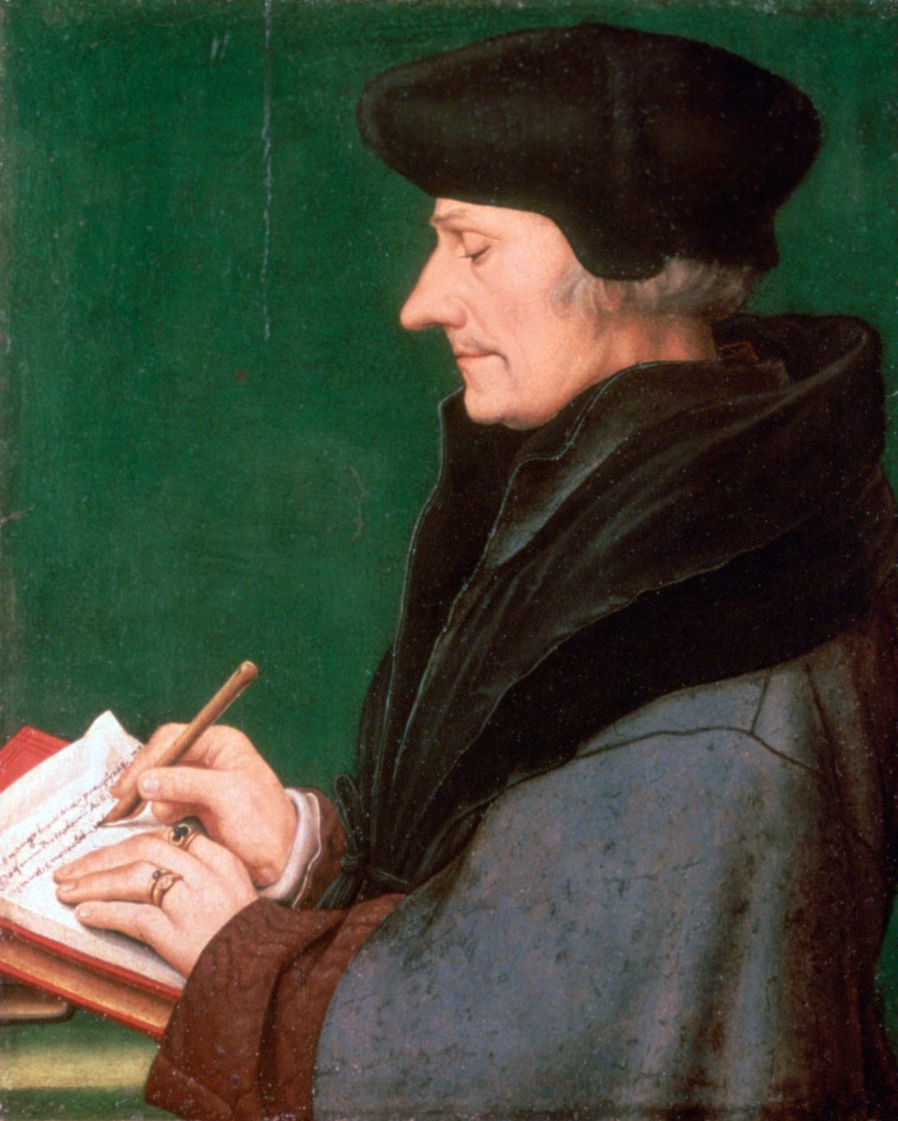 鹿特丹伊拉斯mus，1523年 作者 小汉斯·霍尔拜因
