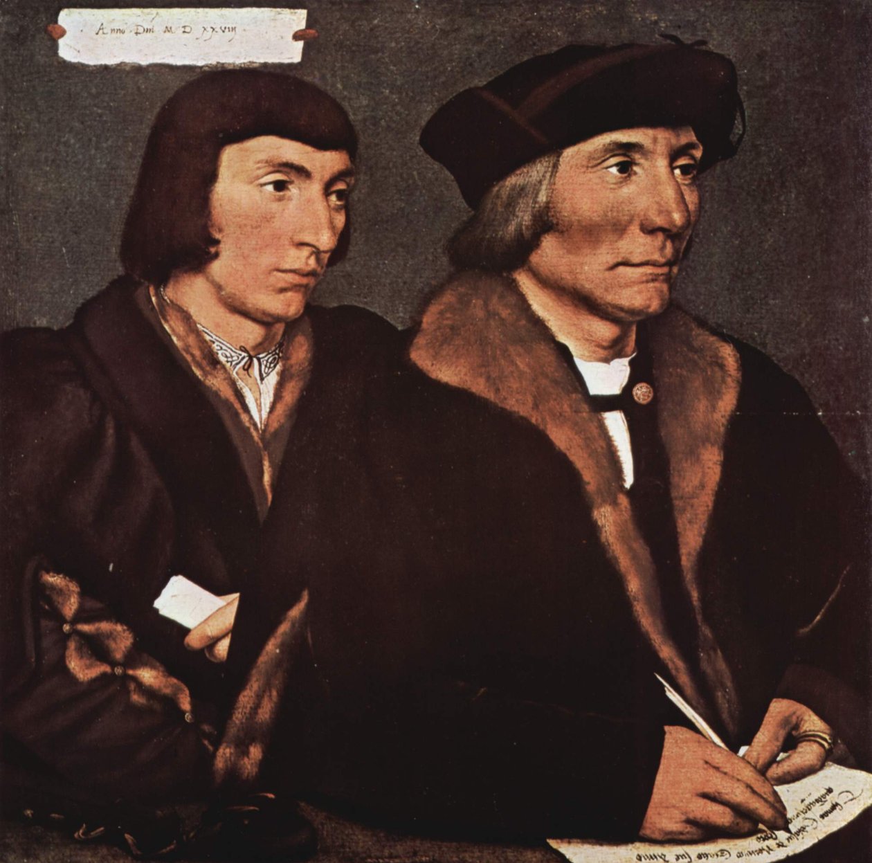 德语: Thomas Godsalve (1481-1542) und sein Sohn Sir John (etwa 1510-1556) Thomas Godsalve 及其子 John 的肖像 作者 小汉斯·霍尔拜因