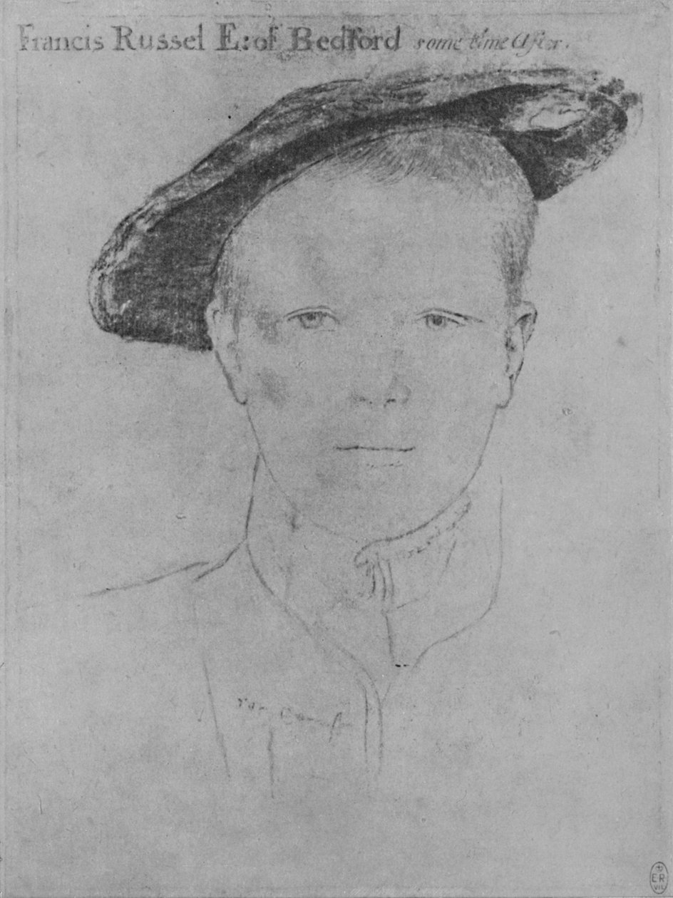 弗朗西斯·罗素勋爵，c1534-1538 1945年 作者 小汉斯·霍尔拜因