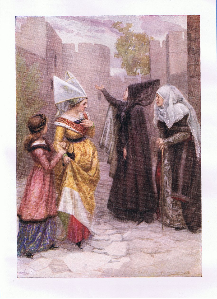 可怜你古老的石头，那些嫉妒你内心的温柔宝贝（King Richard III），来自乔治哈拉普有限公司出版的莎士比亚全集，20世纪20年代 作者 小汉斯·霍尔拜因
