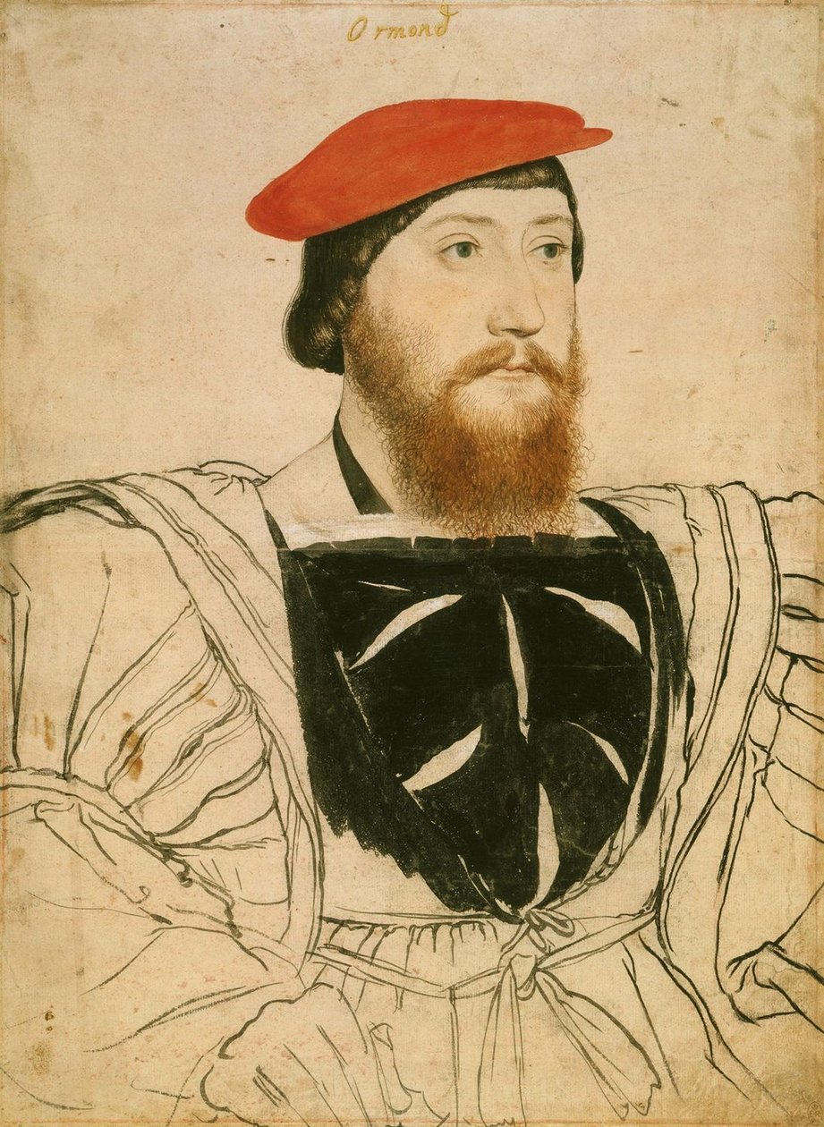 詹姆斯·巴特勒（James Butler）的肖像，奥蒙德第9伯爵，约1537年 作者 小汉斯·霍尔拜因