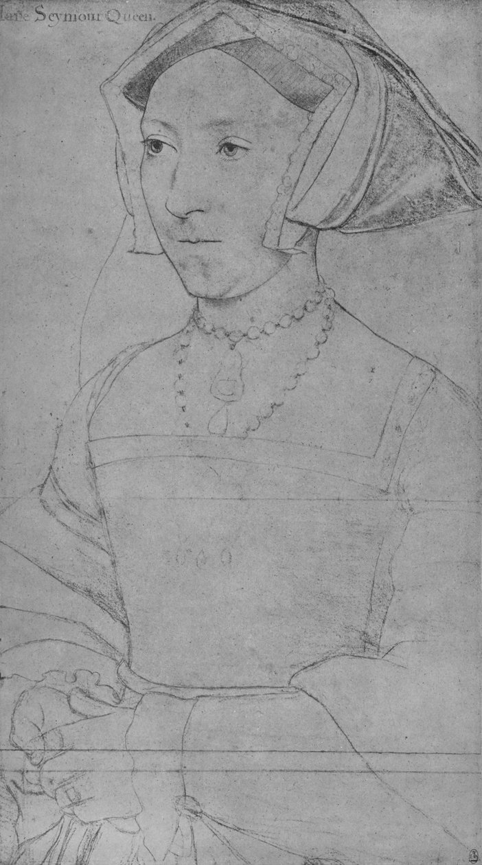 简·西摩女王（Queen Jane Seymour），c1536-1537年1945年 作者 小汉斯·霍尔拜因