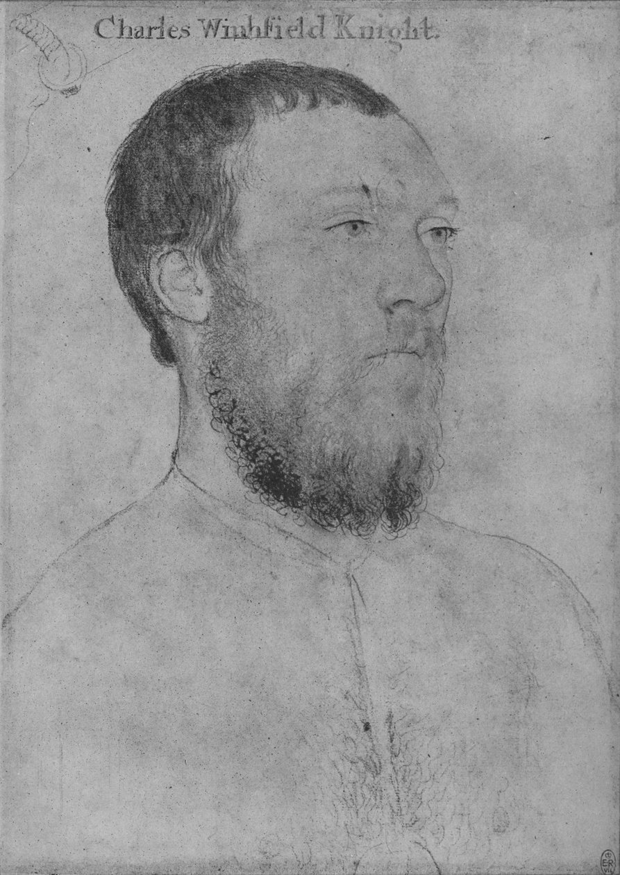 查尔斯·温菲尔德爵士（c1532-1540 1945） 作者 小汉斯·霍尔拜因