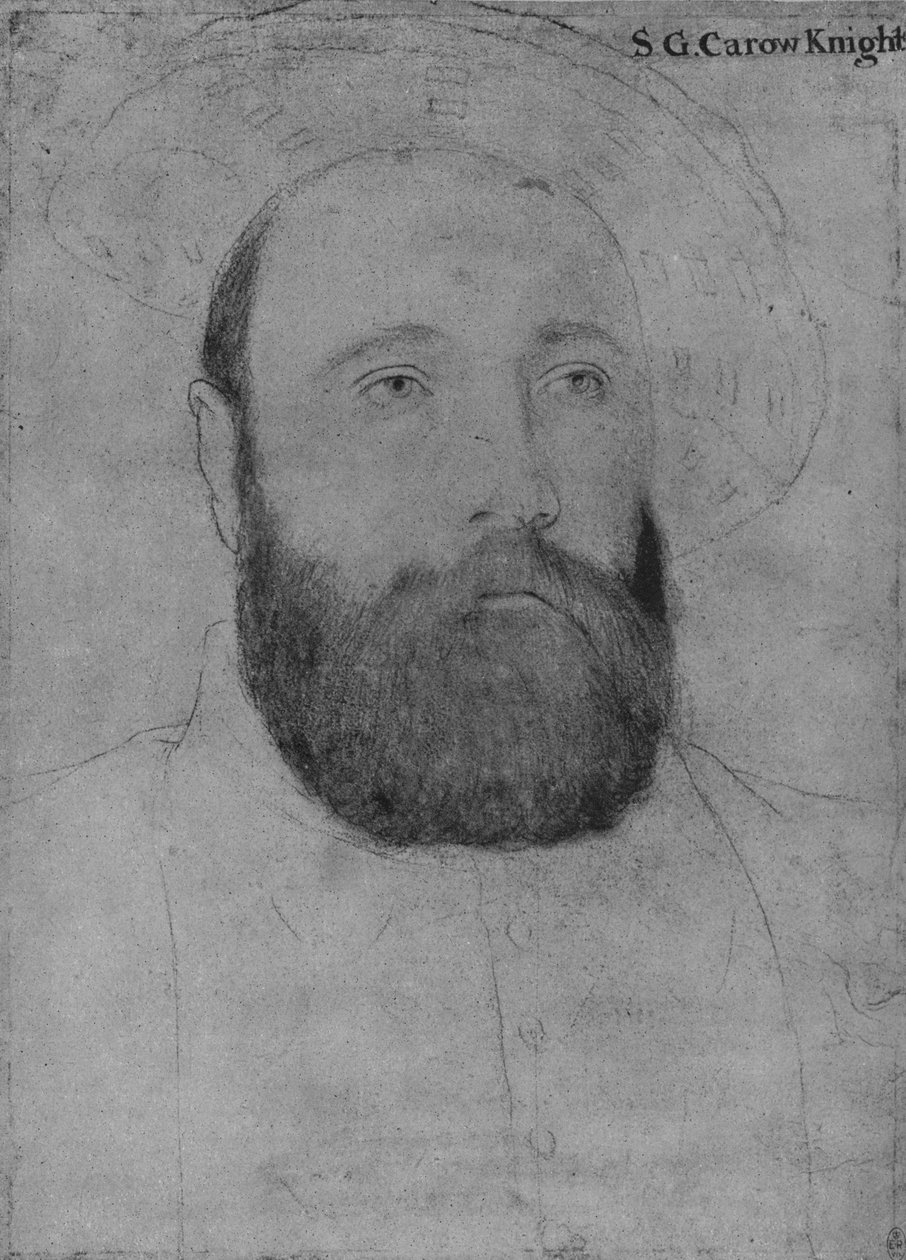 乔治·卡鲁爵士（c1532-1543 1945） 作者 小汉斯·霍尔拜因