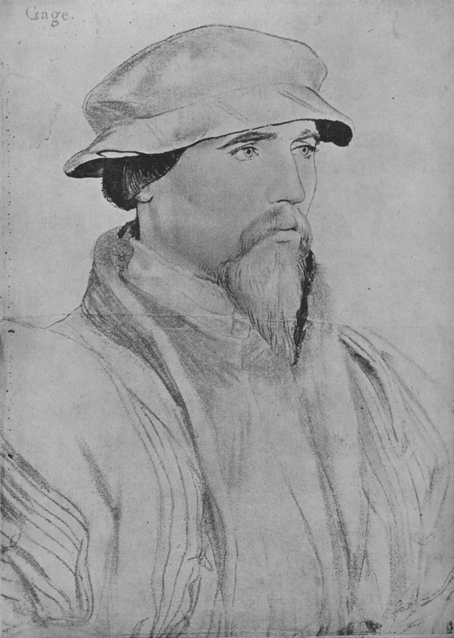 约翰·盖奇爵士（cir 1532-1543），1945年 作者 小汉斯·霍尔拜因