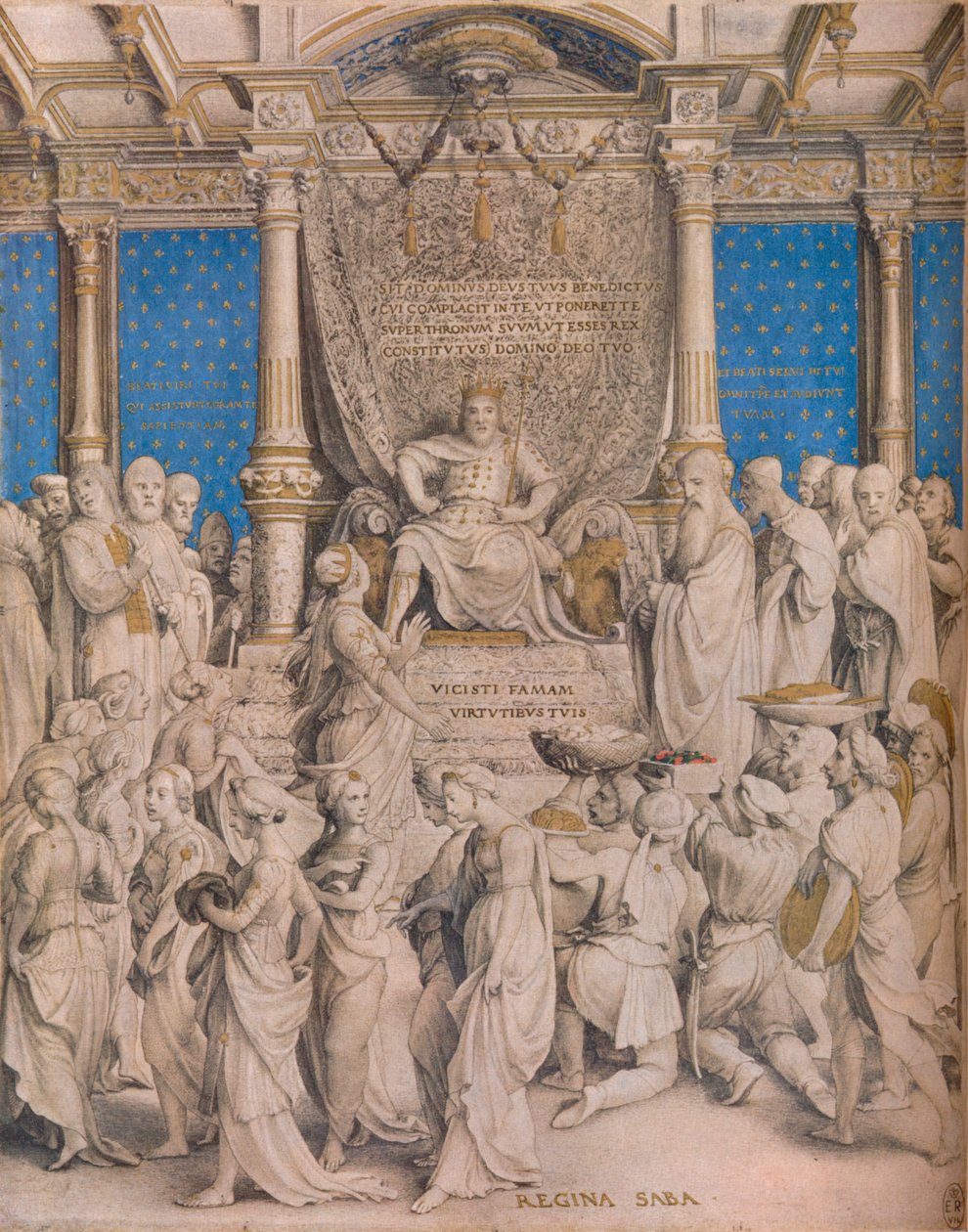 所罗门和示巴王后，c1534 作者 小汉斯·霍尔拜因