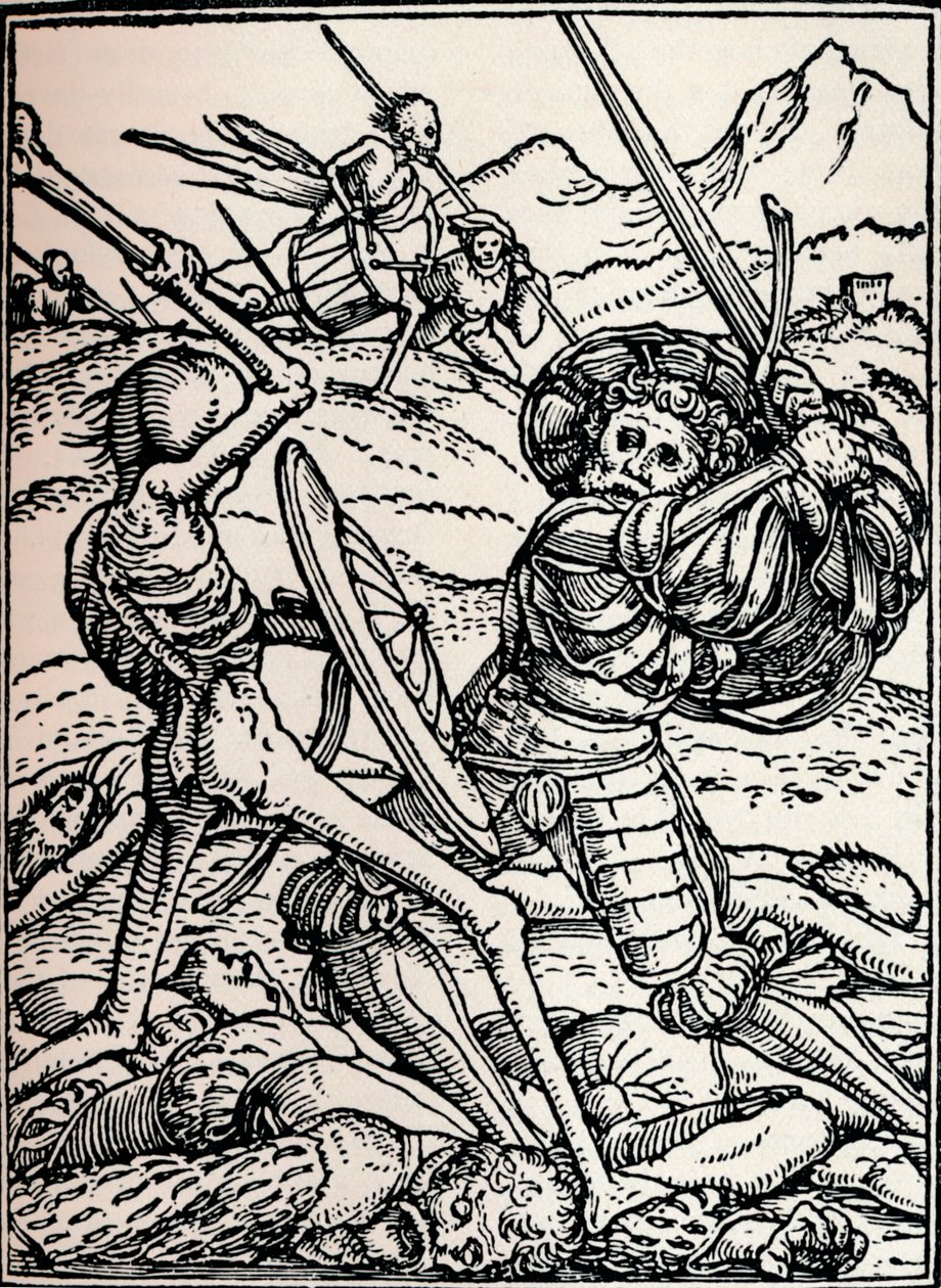 骑士与死亡，1538年，1917年 作者 小汉斯·霍尔拜因