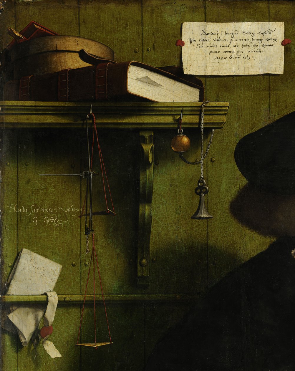 商家Georg Gisze Detail，1532年 作者 小汉斯·霍尔拜因