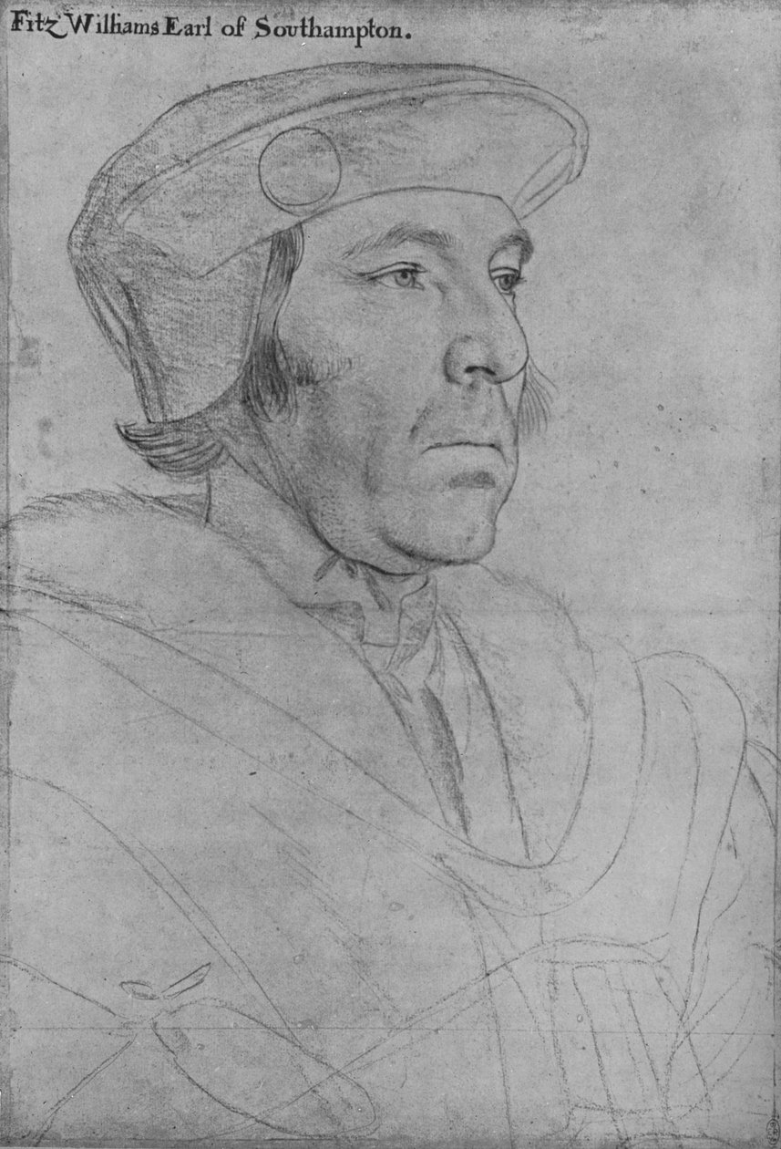 威廉·菲茨威廉（William Fitzwilliam），南安普敦伯爵，c1536-1540年，1945年 作者 小汉斯·霍尔拜因