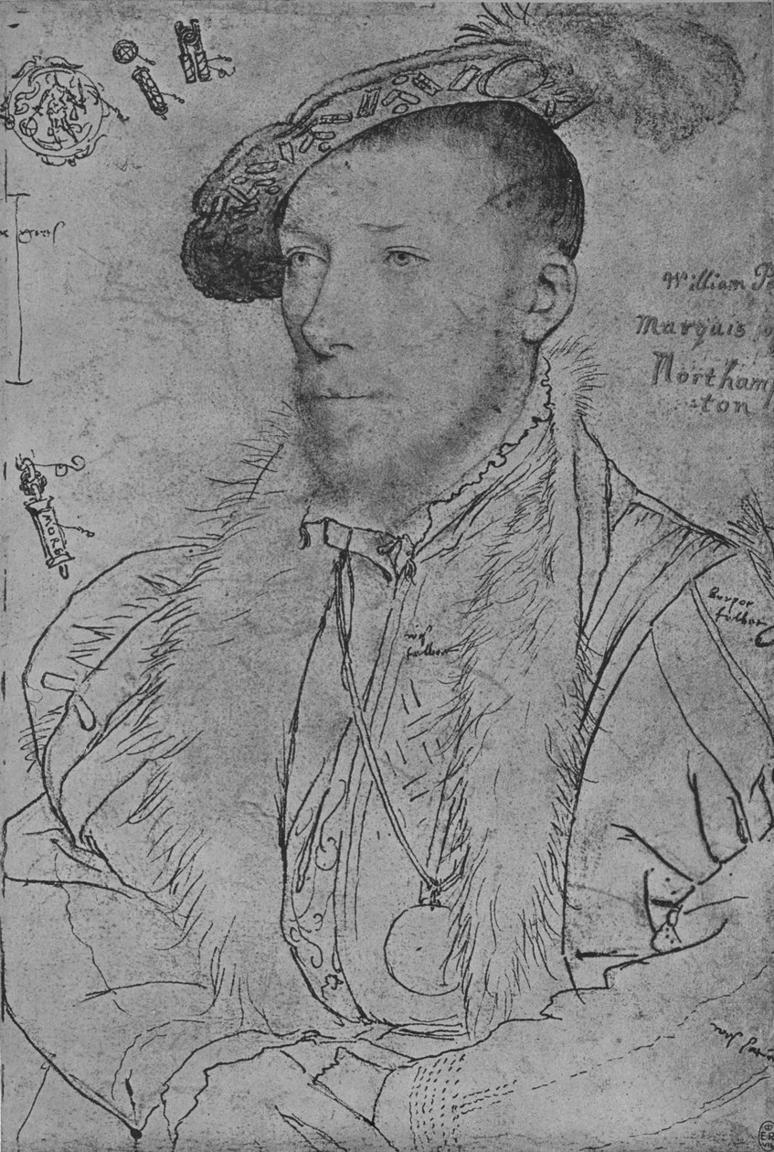 威廉·帕尔（William Parr），北安普敦侯爵，c1538-1542 1945年 作者 小汉斯·霍尔拜因