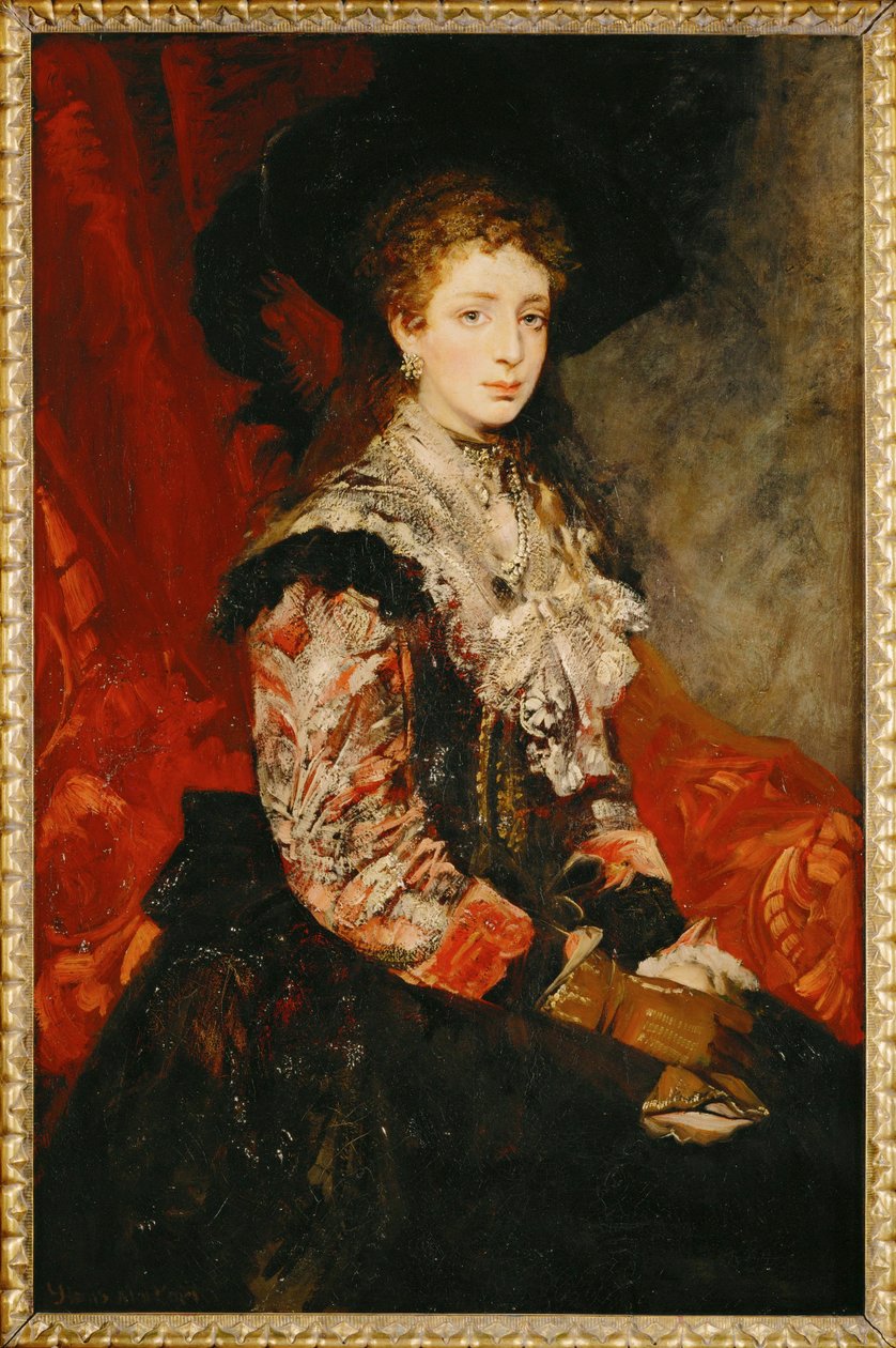 Clothilde Beer ... （布面油画） 作者 汉斯·马卡特（Hans Makart）