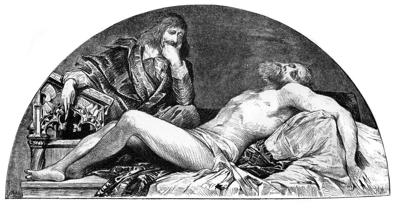 活跃于意大利的西班牙艺术家约瑟夫·里贝拉（Joseph Ribera），c1880-1882年。 作者 汉斯·马卡特（Hans Makart）