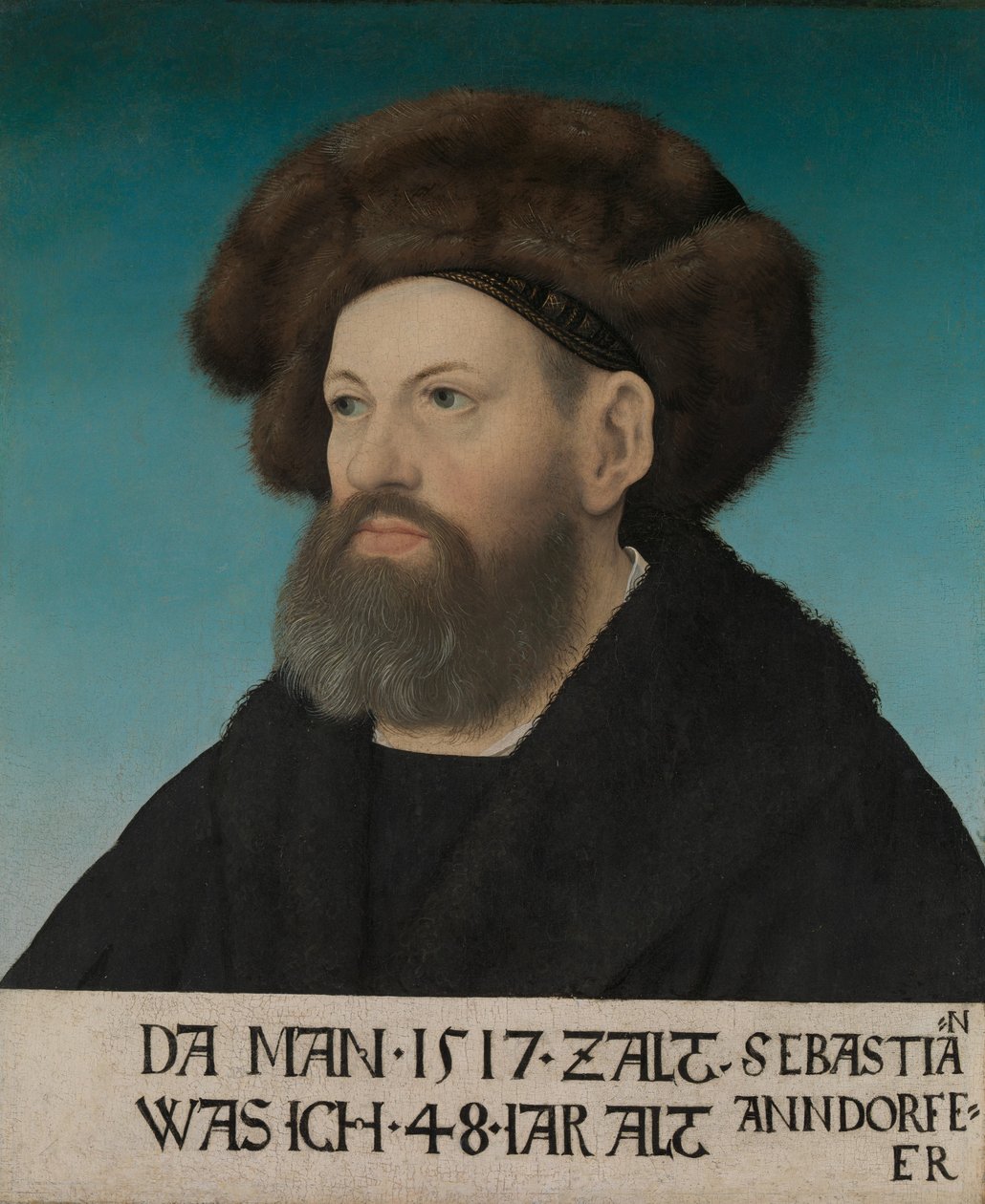 塞巴斯蒂安-安道尔夫1469-1537年，1517年。 作者 汉斯画家