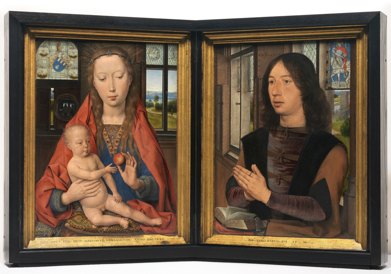 Maarten van Nieuwenhove 的双联画 作者 汉斯·梅姆林