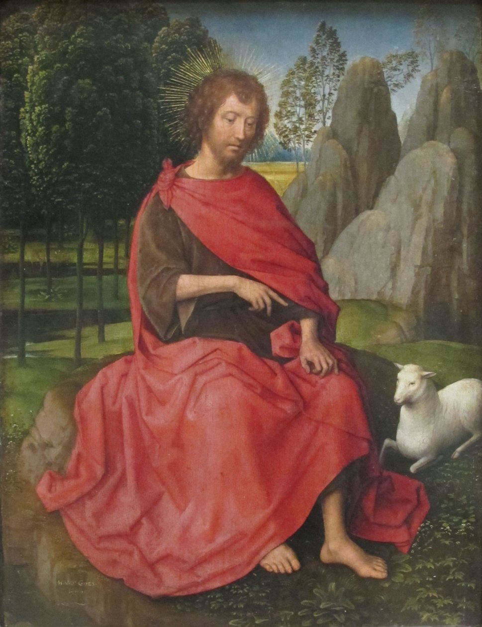 荷兰语：Saint Jean-Baptiste Saint John the Baptist。 作者 汉斯·梅姆林