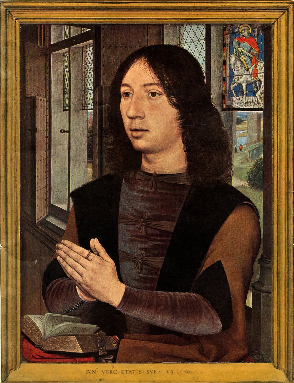 肖像马丁·范·尼乌温豪恩（Martin Van Nieuwenhowen），1478年。 作者 汉斯·梅姆林